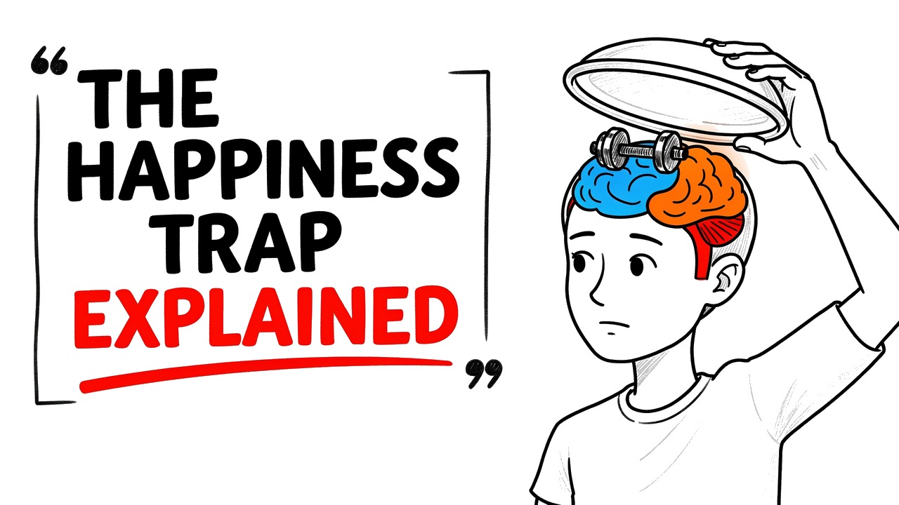 Whiteboard explainer: What Science Says Actually Makes You Happy (It's Not What You Think)