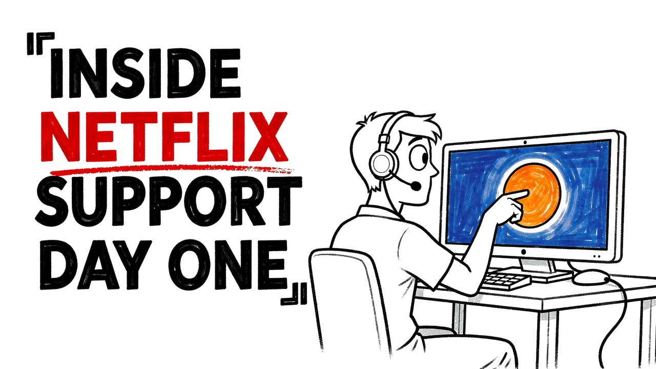 Whiteboard explainer: Netflix Customer Support Day One: The Exact System They Use